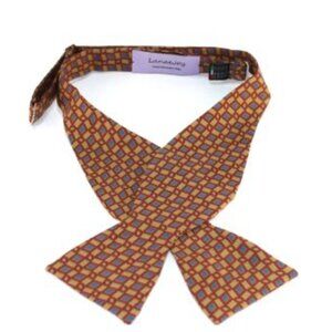 NEW Lanae Joy Silk Adjustable Bow Tie Bowtie / Gold Red Blue / Privat…